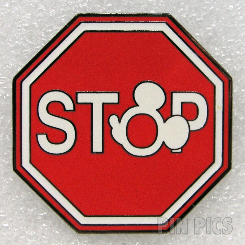 DLR - Mickey Head Stop - Traffic Road Signs