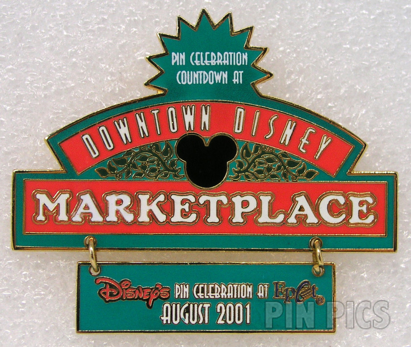 WDW - Downtown Disney Marketplace - Pin Celebration Countdown - Dangle - March