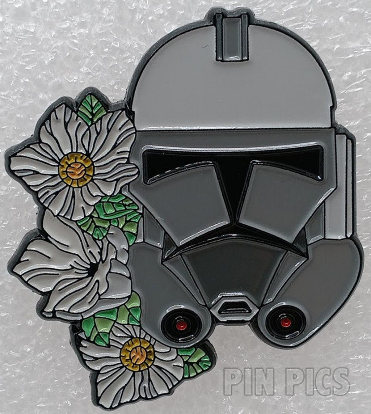 Hot Topic - Phase II Grey Trooper - Clone Wars Floral Helmet - Mystery - Star Wars