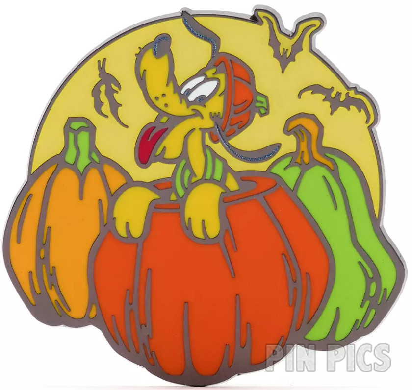 Pluto - Popping Out of Pumpkin - Happy Halloween 2024 - Mickey Mouse Family Collection - Glow in the Dark