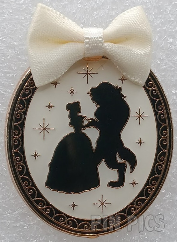 Loungefly - Beauty and the Beast - Silhouette Framed Portrait - White Cloth Bow - BoxLunch