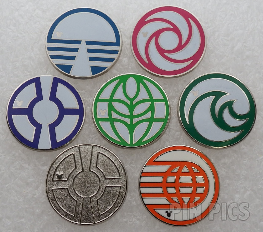 WDW - EPCOT Logos Set - Hidden Mickey 2015