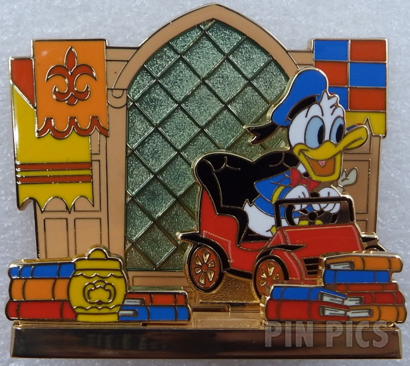 D23 - Donald - Mr Toad's Wild Ride - Disney Parks Attraction Vehicle Diorama - Joy in Our Parks - Slider - Expo 2024