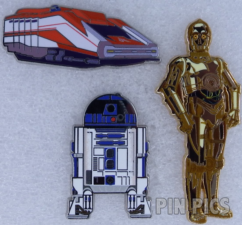 D23 - C-3PO, R2-D2, Starspeeder 1000 - Star Tours Boxed Set - Joy in Our Parks - Expo 2024 - Star Wars