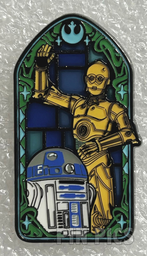 Loungefly - C-3P0 and R2-D2 - Star Wars Stained Glass Portrait - Mystery - BoxLunch