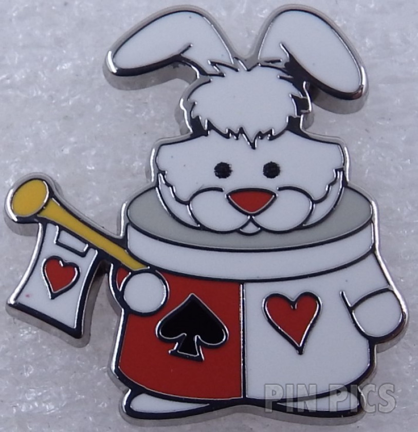 D23 - White Rabbit as Playing Card - It's a Small World - Disney Characters - Joy in Our Parks - Expo 2024 - Alice in Wonderland