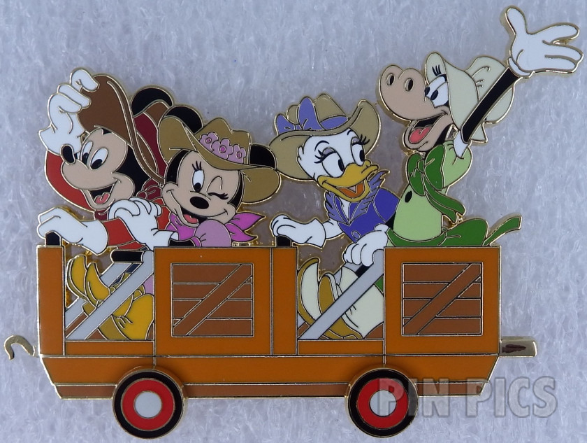 WDI - Mickey, Minnie, Daisy, Clarabelle - Big Thunder Mountain Railroad - 45th Anniversary - D23 Expo 2024 - Jumbo