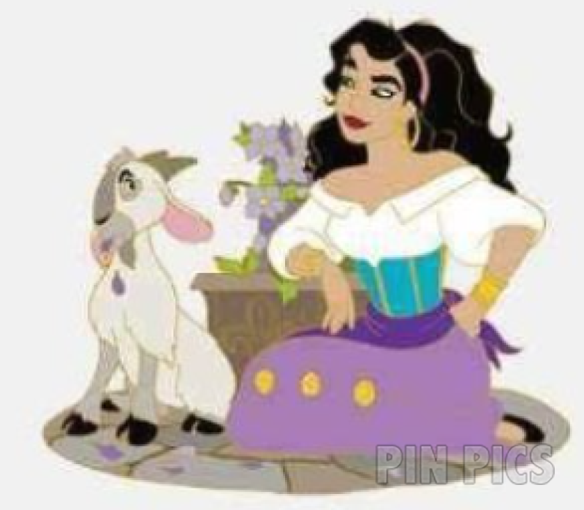 WDI - Esmeralda and Djali - Flower Series 2 - Hunchback of Notre Dame