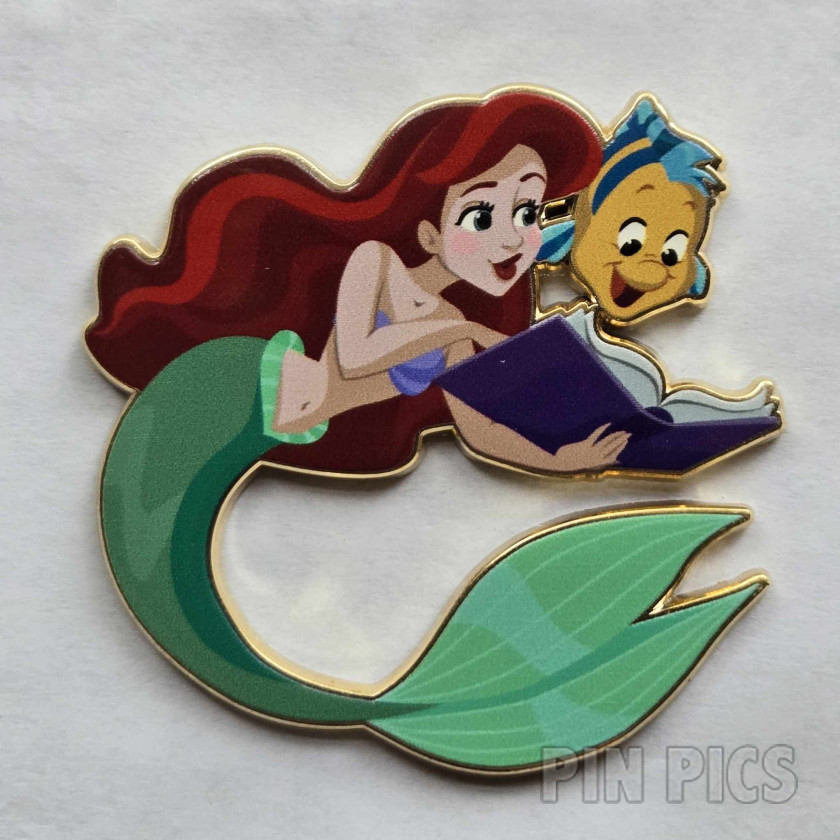 WDCS - Ariel and Flounder - Reading a Book - Princess Friends - Mystery - D23 Expo 2024 - Little Mermaid