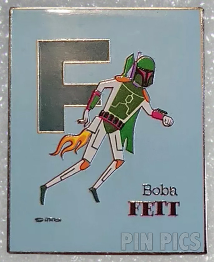 F for Boba Fett - Star Wars Artist Series Alphabet - Mandalorian