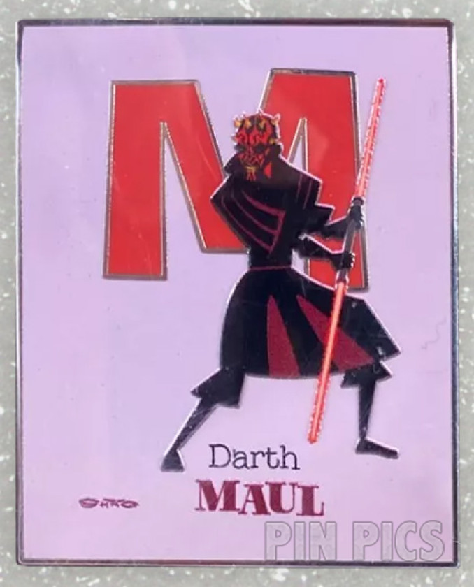 M for Darth Maul - Star Wars Artist Series Alphabet