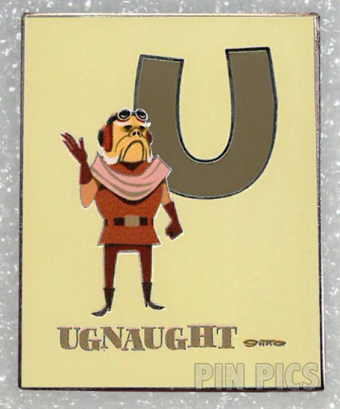 U for Ugnaught Kuiil- Star Wars Artist Series Alphabet - Mandalorian