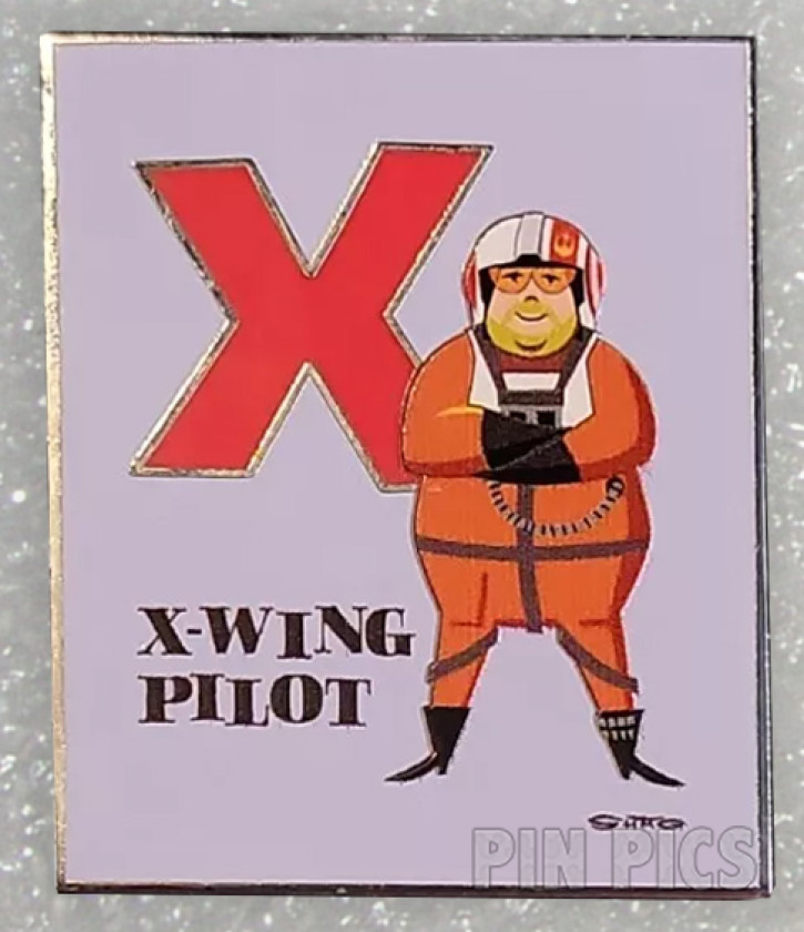 X for X-Wing Pilot - Star Wars Artist Series Alphabet