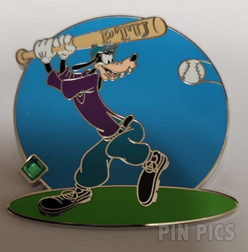 WDW - Goofy - Playing Baseball - Re-Collections Trading Card and Pin - Mystery - Celebrating Twenty Years of Pin Trading