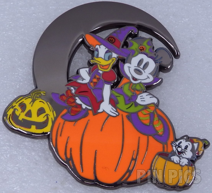 DLP - Daisy Duck, MInnie Mouse and Figaro - Black Moon - Halloween