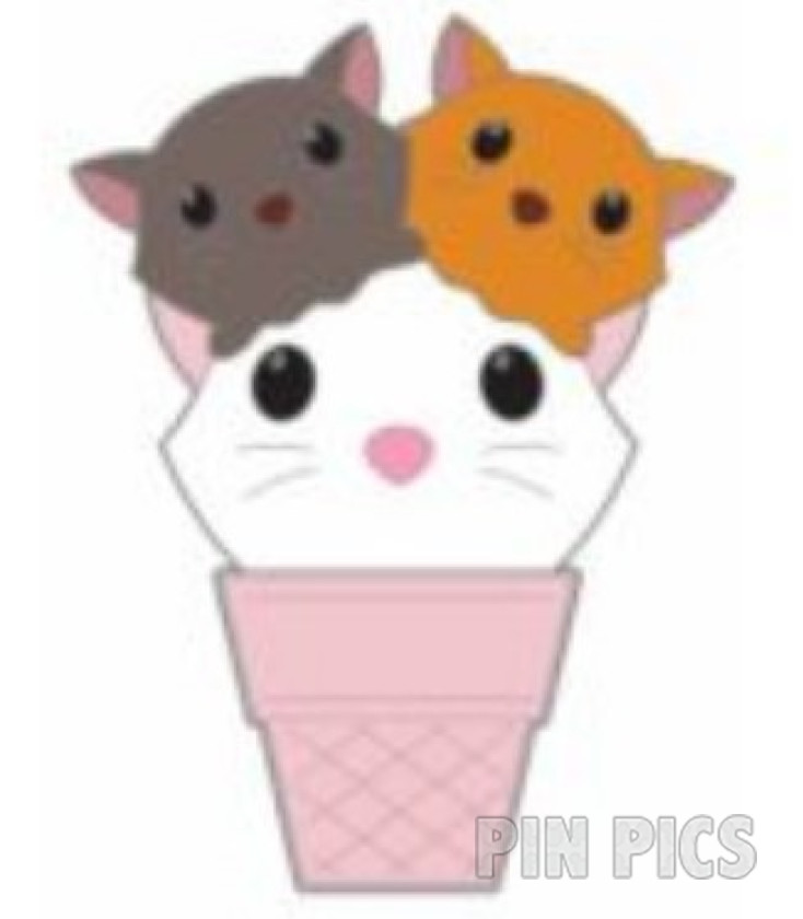 Marie, Berlioz, Toulouse - Character Scoops - Ice Cream Cone - Free-D - October - Aristocats