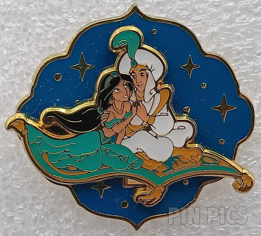 Loungefly - Aladdin and Jasmine - Aladdin Lenticular Portraits - Mystery - Puzzle - BoxLunch