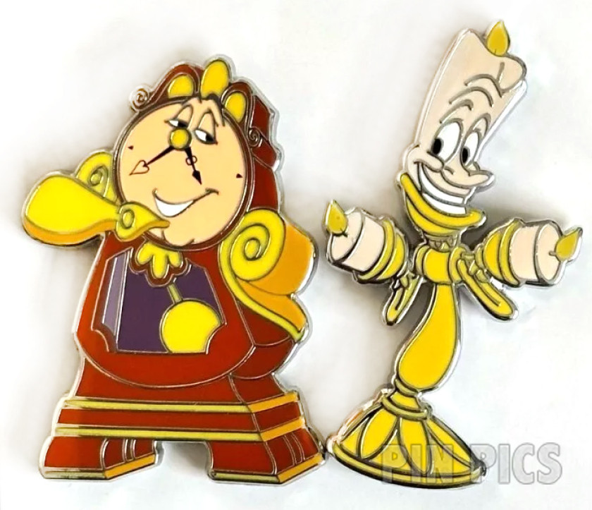 Cogsworth and Lumiere Set - Standing - Beauty and the Beast