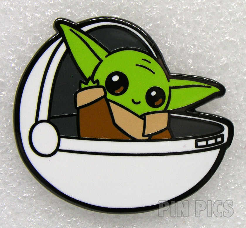 TeeTurtle - Grogu in Pod - Waving from Pram - Baby Yoda - Mandalorian - Star Wars