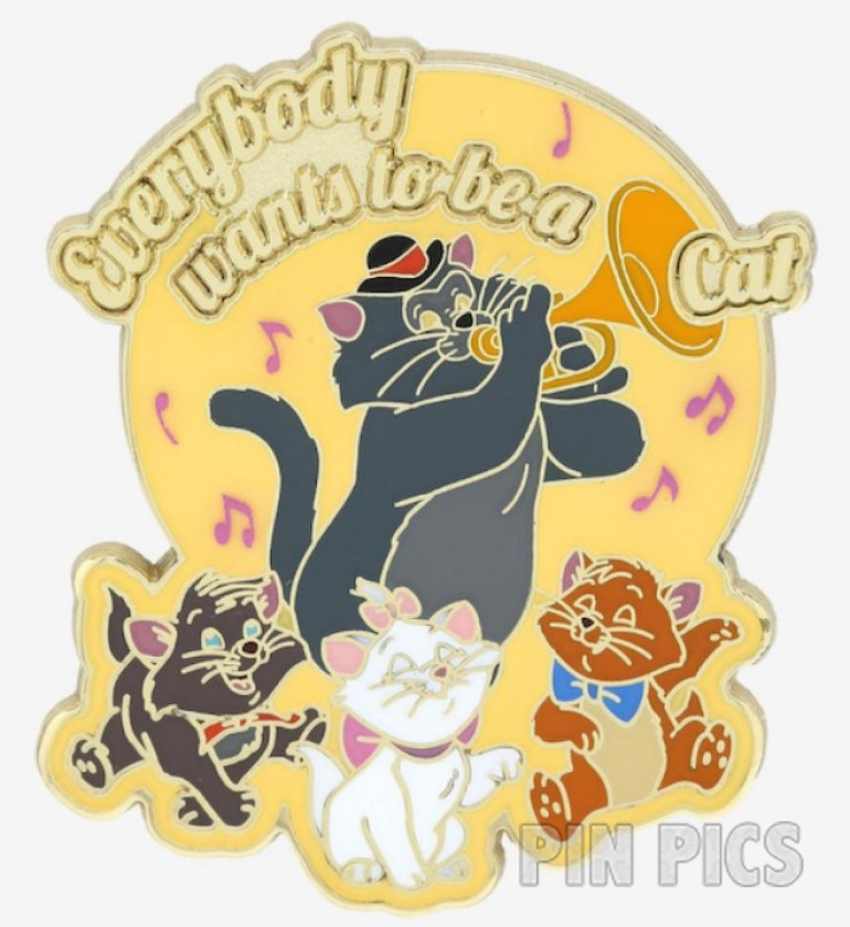 BoxLunch - Scat Cat, Marie, Toulouse, Berlioz - Everybody Wants to  Be a Cat - Musical Notes - Aristocats