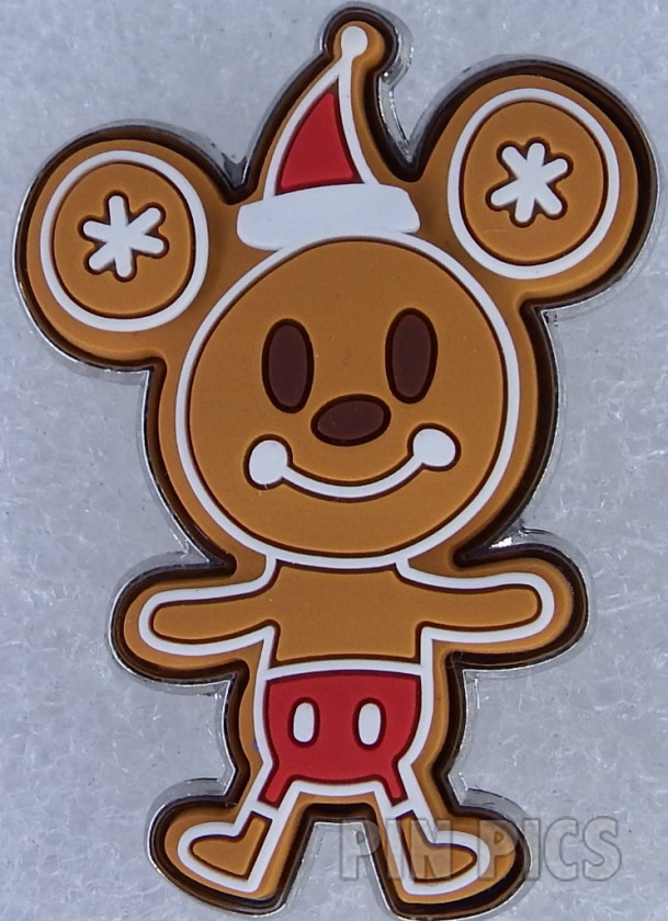 DIS - Holiday Mickey - Gingerbread Cookies - Christmas Build-a-Pin - Free-D