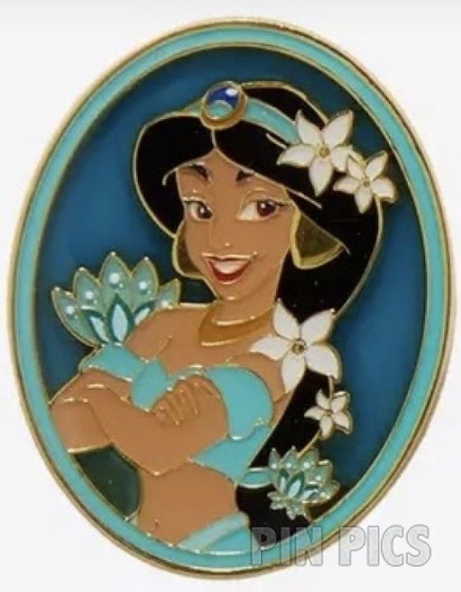 Loungefly - Jasmine - Disney Princess Floral Portraits - Mystery - Stained Glass - Aladdin - BoxLunch