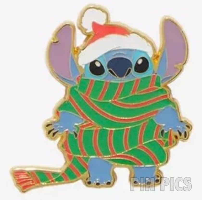 Loungefly - Stitch - Christmas Snowman - Santa Cap and Green Scarf - Holiday Outfits - Mystery - Lilo and Stitch - BoxLunch