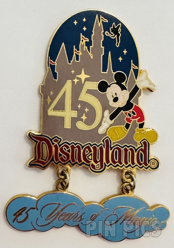 DL - Prototype - Mickey - Disneyland 45 Years of Magic - Dangle