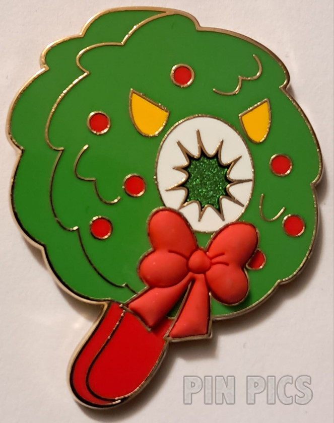 Man Eating Wreath - Red Free-D Ribbon - Nightmare Before Christmas