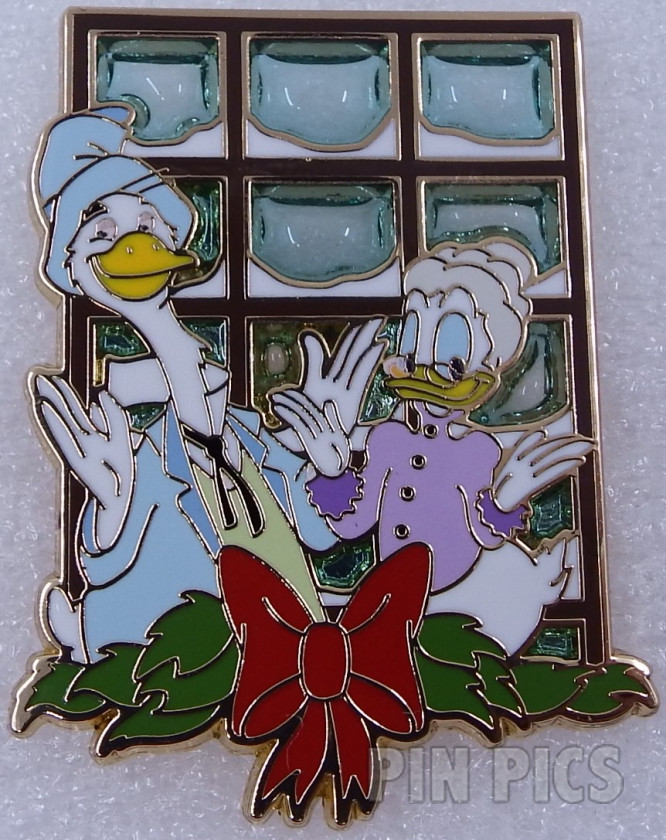 Grandma Duck and Uncle Waldo - Advent Calendar - Mickey's Christmas Carol - Stained Glass