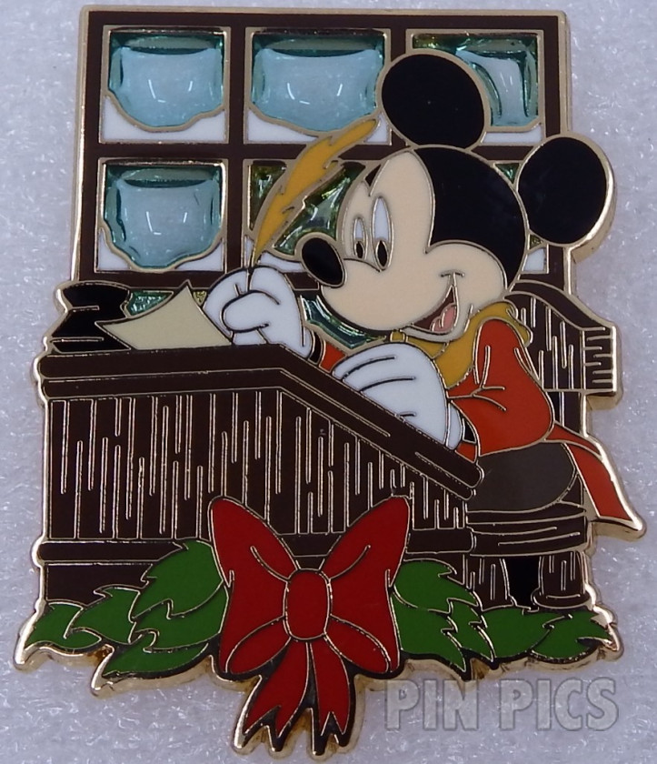 Mickey as Bob Cratchit - Advent Calendar - Mickey's Christmas Carol - Stained Glass