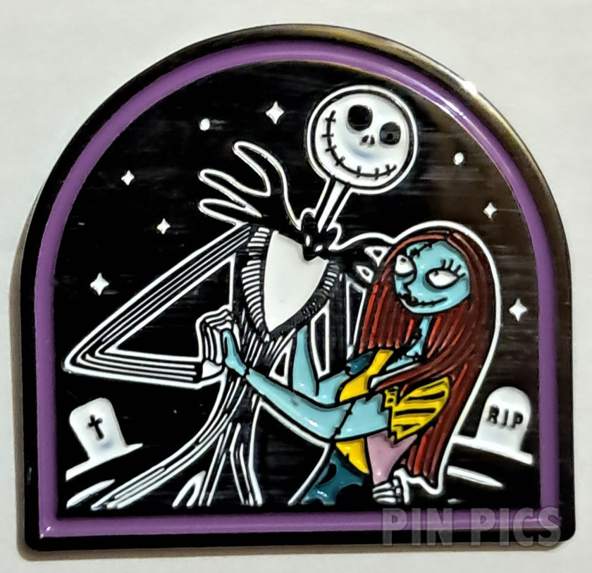 Hot Topic - Jack Skellington and Sally - Character Patches - Nightmare Before Christmas