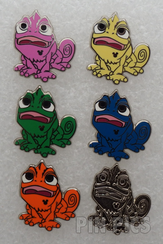 WDW - Colorful Pascal Set - Hidden Mickey 2014 - Rapunzel