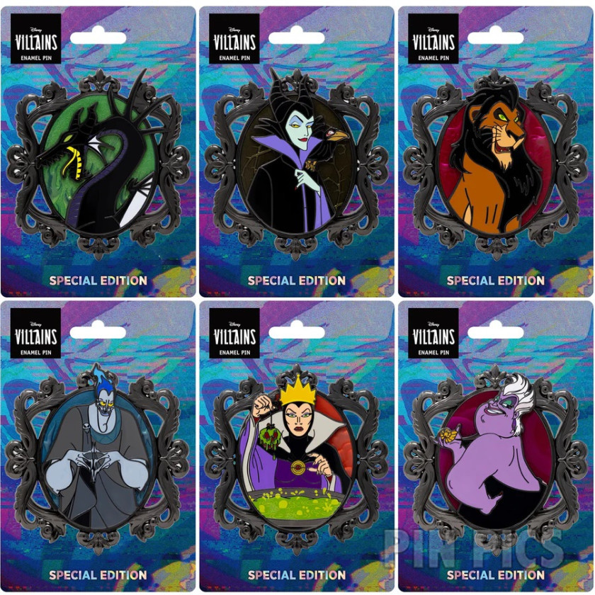 PALM - Dragon, Maleficent, Scar, Hades, Evil Queen, Ursula - Villain Cameo Set - Jumbo