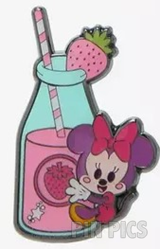 Loungefly - Minnie - Strawberry - Mickey and Friends Fruit Juice Bottles - Chibi - Mystery - Hot Topic