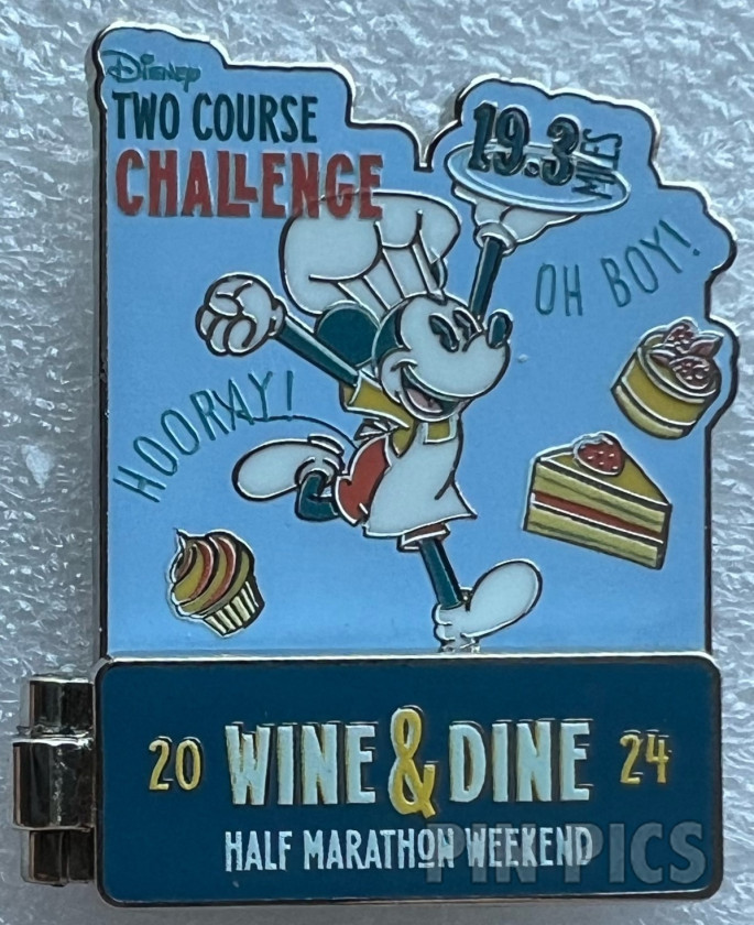 WDW - Chef Mickey - 2023 Wine and Dine Two Course 19.3 Miles Half Marathon Challenge - I Did It - Hinged