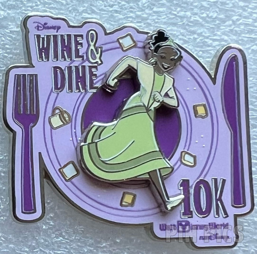 WDW - Tiana - Wine and Dine Half Marathon 10K 2024 Logo - runDisney - Princess and the Frog