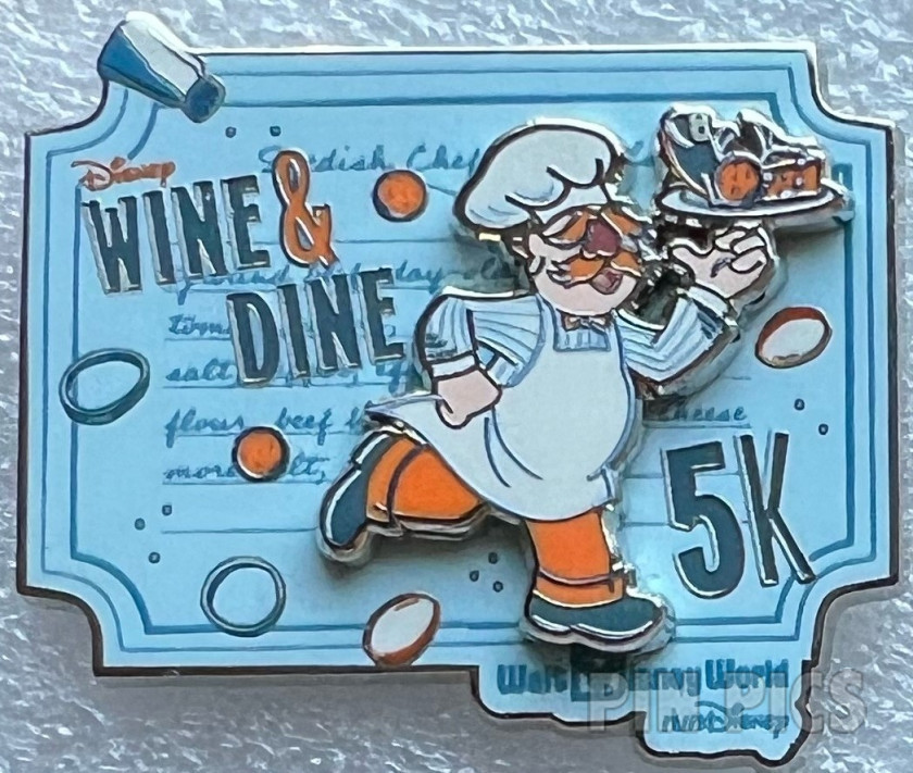 WDW - Swedish Chef - Wine and Dine Half Marathon – 5K 2024 Logo - runDisney - Muppets