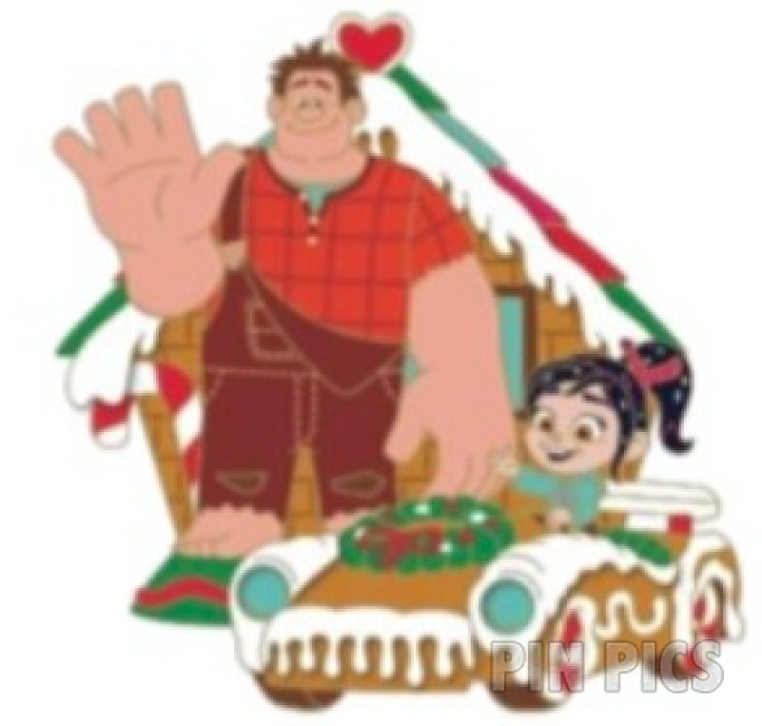 Ralph and Vanellope on Floats - Gingerbread House - Christmas Holiday Parade Collection - Wreck-It Ralph