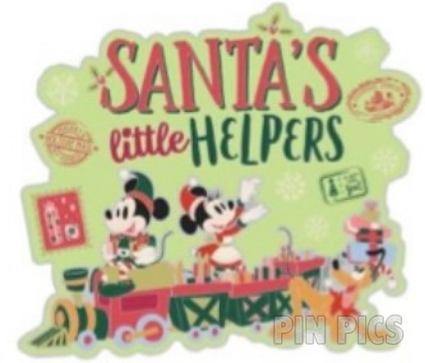 Minnie, Mickey, Pluto - Santa's Little Helpers - Christmas Mini Jumbo