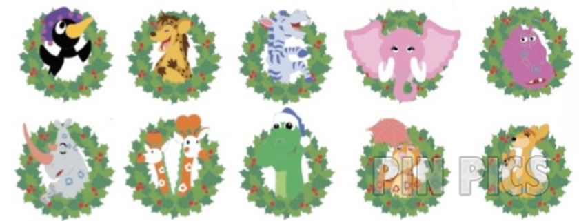 DL - It's a Small World Animals Mystery Set - Christmas Holiday Wreath Collection