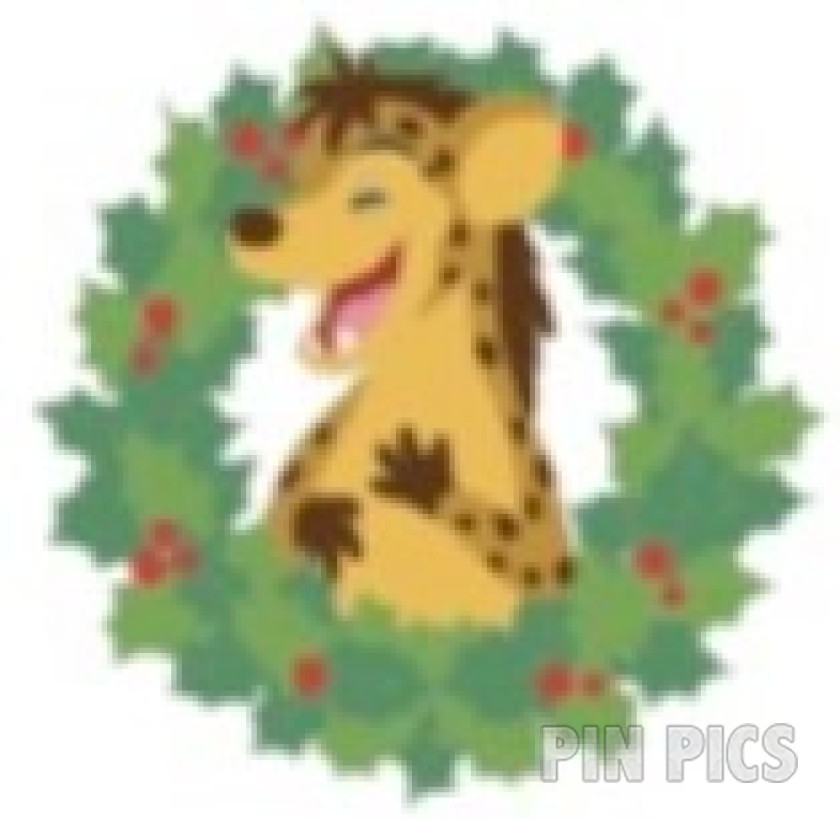 DL - Laughing Hyena - It's a Small World Animals - Mystery - Christmas Holiday Wreath Collection