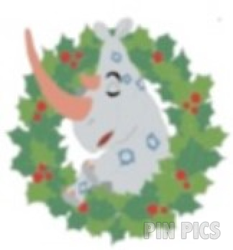 DL - Rhinoceros - It's a Small World Animals - Mystery - Christmas Holiday Wreath Collection