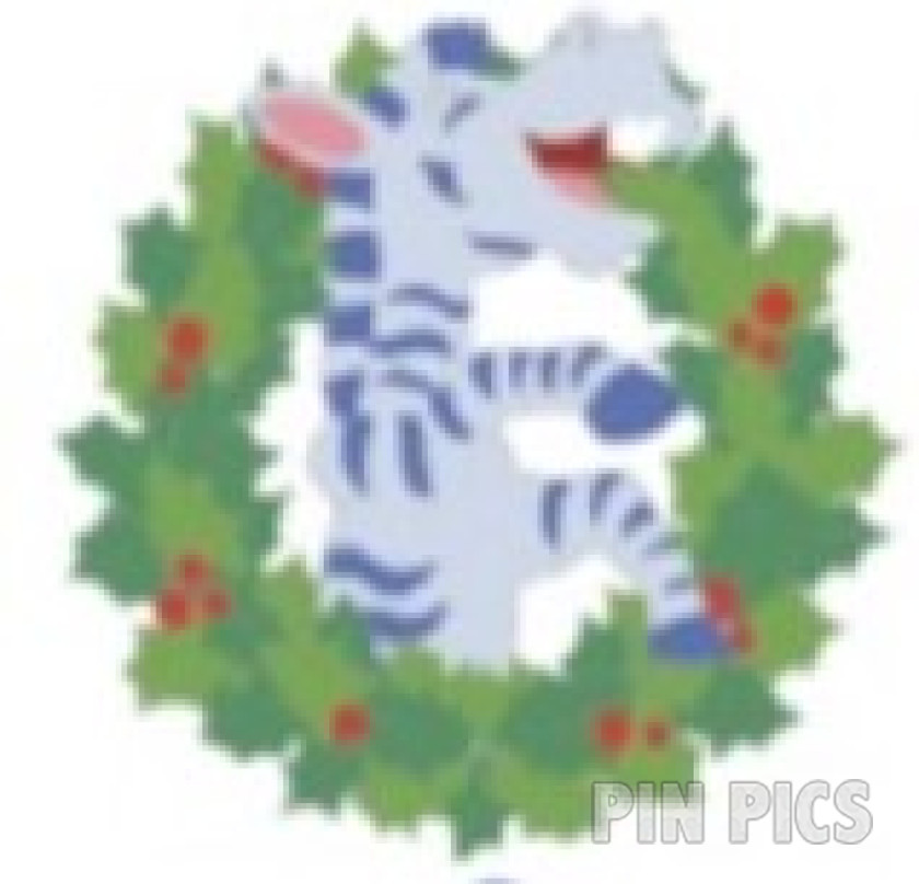 DL - Zebra - It's a Small World Animals - Mystery - Christmas Holiday Wreath Collection