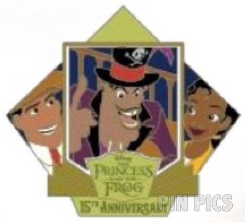 DIS - Dr Facilier, Mama Odie, Tiana, Naveen - Princess and the Frog 15th Anniversary - Spinner