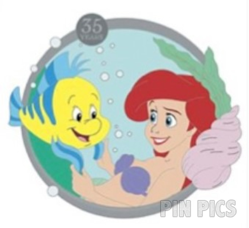 Ariel and Flounder - Little Mermaid 35th Anniversary Collection