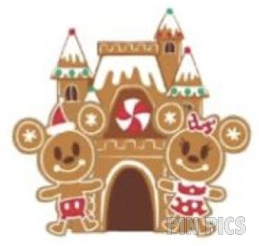 Mickey and Minnie Gingerbread Holiday Set - Build-A-Pin - Christmas 2024