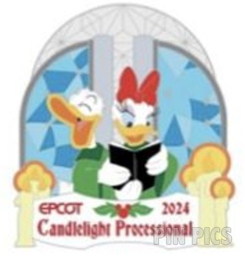 WDW - Donald and Daisy Duck - Caroling - EPCOT Candlelight Processional 2024