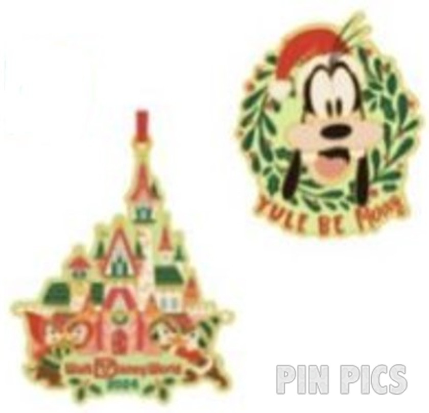 WDW - Christmas 2024 Passholder Pin and Ornament Set - Yule Be Merry