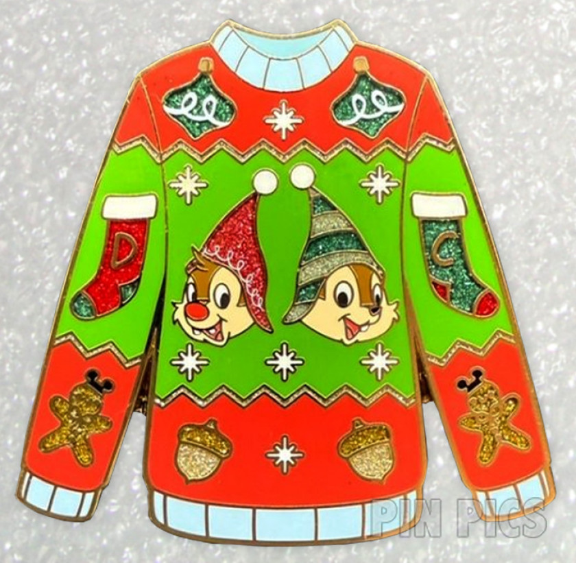 Chip and Dale - Christmas Sweater - Disney Holiday Gift Card